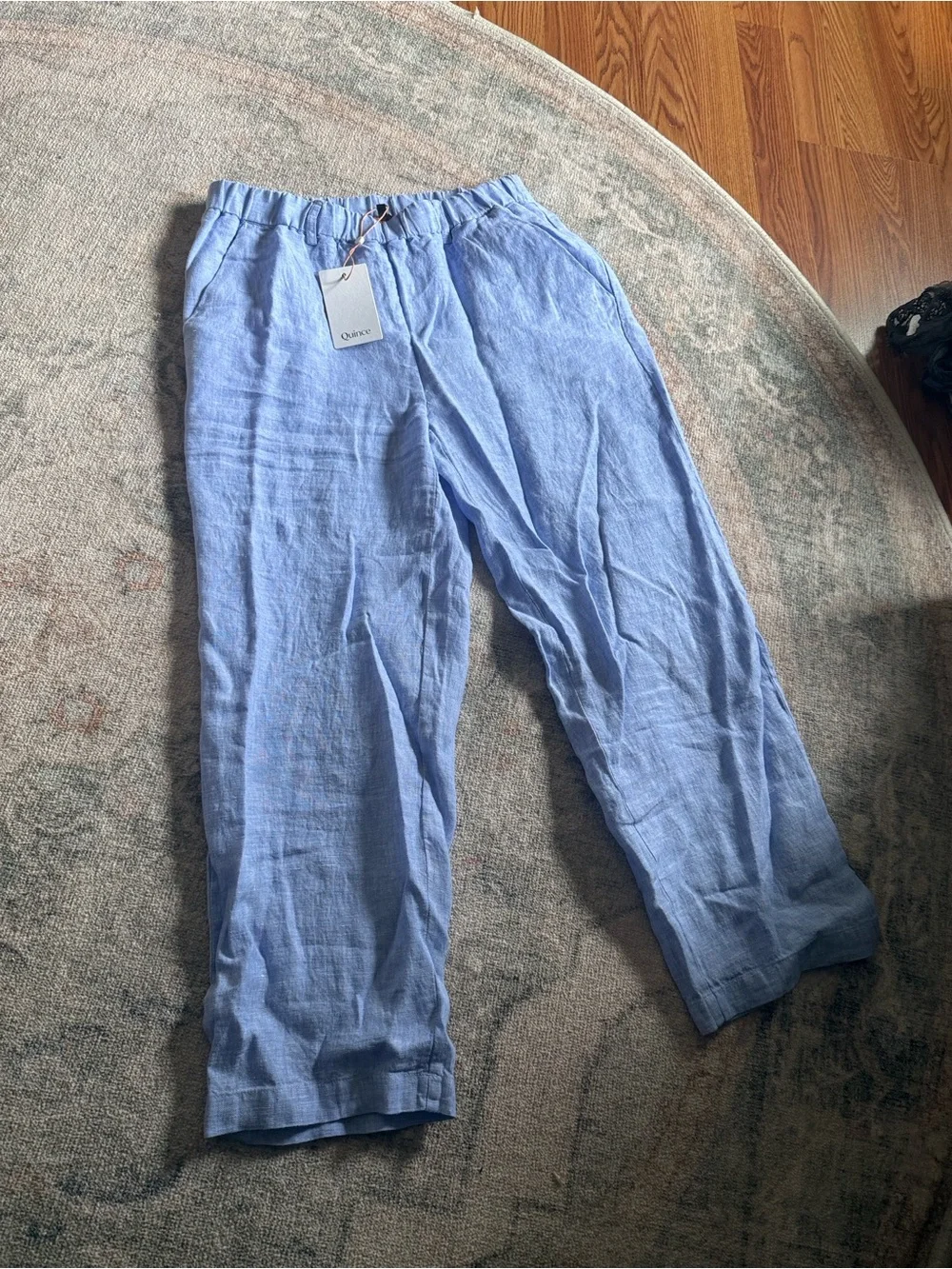 NWT π Quince light blue linen pants - Picture 6 of 8